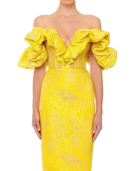 Knitted Jacquard Bandage Dress - BEYAZURA.COM