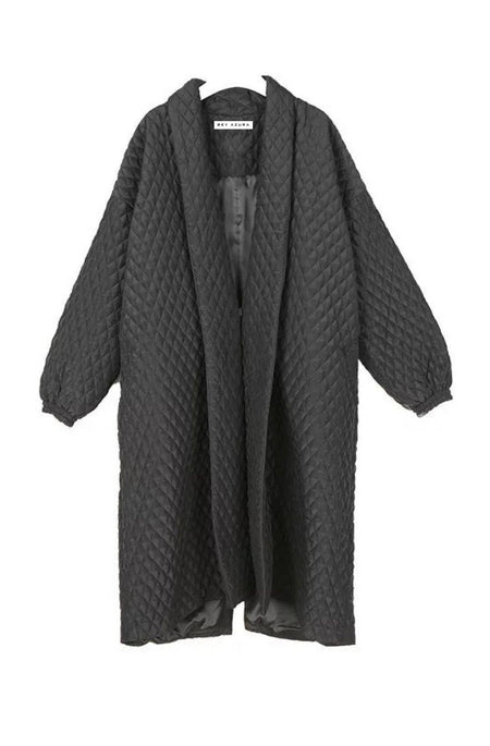 Loose Fit Long Coat - BEYAZURA.COM