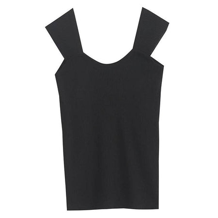 Rib Knit Short Stretchy Top - BEYAZURA.COM