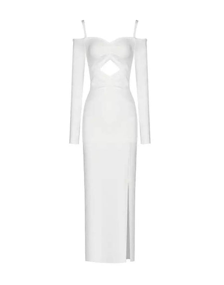 Spaghetti Strap Cutout Bodycon Dress - BEYAZURA.COM
