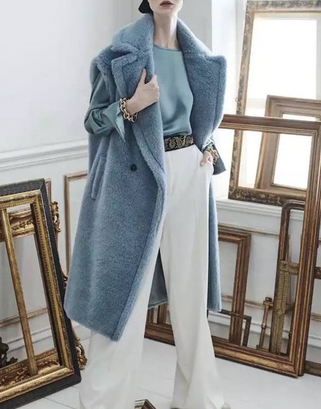 Loose Fit Wool Teddy Vest - Beyazura.com