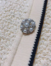 Pearl Button Short Knit Dress With Long Sleeves - BEYAZURA.COM