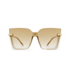 Rimless Large Framed Sunglasses - BEYAZURA.COM
