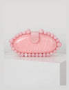 Oval Beaded Small Summer Clutch - BEYAZURA.COM