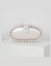 Oval Beaded Small Summer Clutch - BEYAZURA.COM