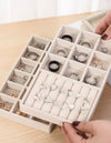 Nude Velvet Jewelry Organizer (Set of 7) - BEYAZURA.COM