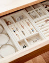 Nude Velvet Jewelry Organizer (Set of 7) - BEYAZURA.COM