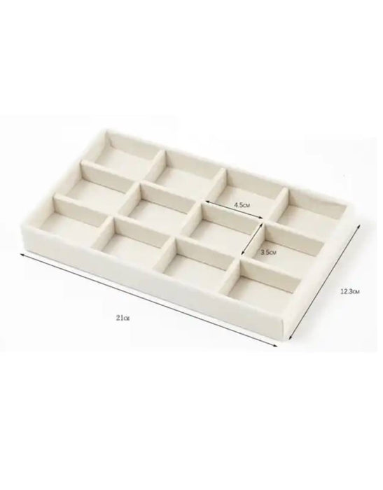 Nude Velvet Jewelry Organizer (Set of 7) - BEYAZURA.COM