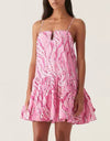 Loose Flared Ruffle Short Dress - BEYAZURA.COM