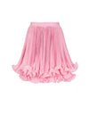 
Pink Flowy Short Jersey Skirt - BEYAZURA.COM