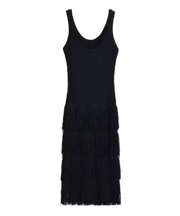 Tassel Detailed Knitted Dress