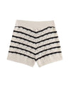 
Knit Striped Micro Shorts With Matching Sweater - BEYAZURA.COM
