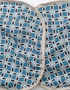 Cutout Tassel Strapless Blue Dress - BEYAZURA.COM