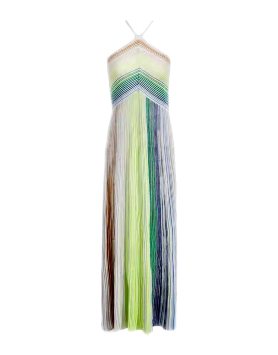 Halter Knit Long Dress
