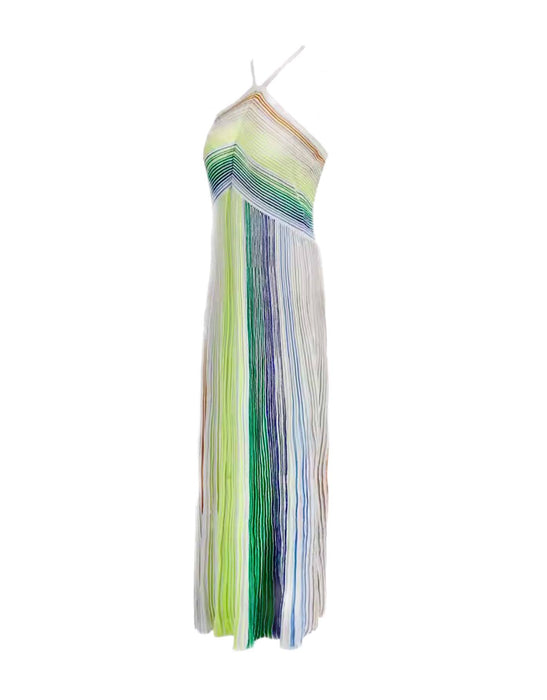 Halter Knit Long Dress