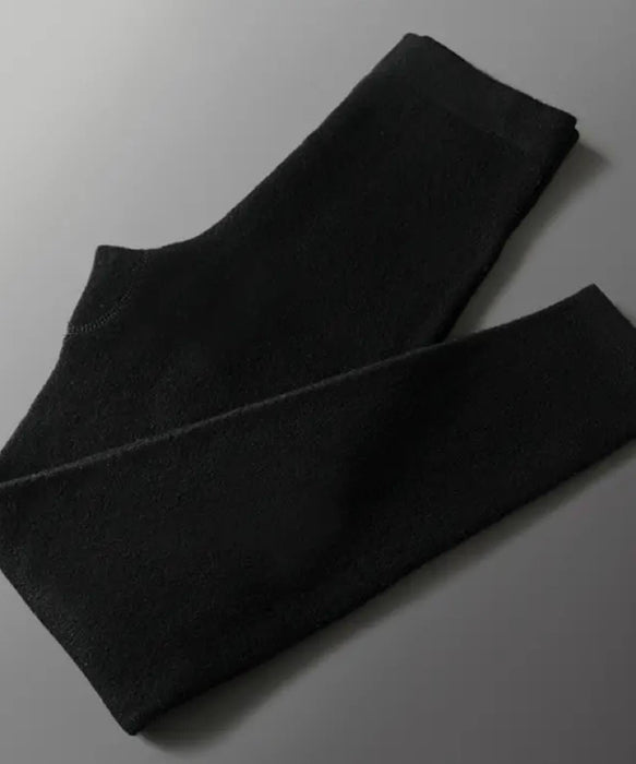 Cashmere Wool High Waisted Leggings - BEYAZURA.COM