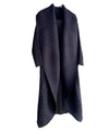 Pleated Mid Length Loose Cardigan - BEYAZURA.COM