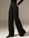 High Waist Wide Leg Suit Pants