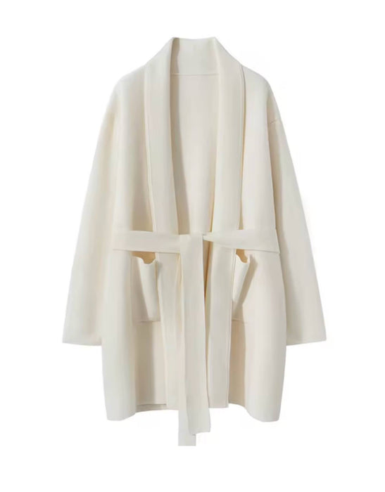 Belted Cashmere Cardigan