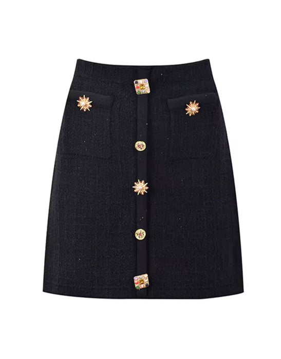 Short Top With Matching Short Skirt Set