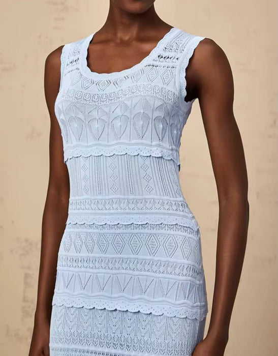 Sleeveless Slimming Knit Dress