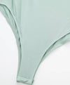 Asymmetrical One Shoulder Bodysuit In Green - BEYAZURA.COM