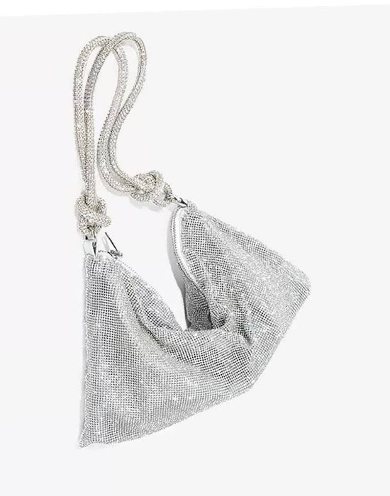 Bedazzled Shiny Crystal Evening Bag - BEYAZURA.COM