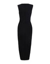 Black Crystal Cutout Midi Dress - BEYAZURA.COM