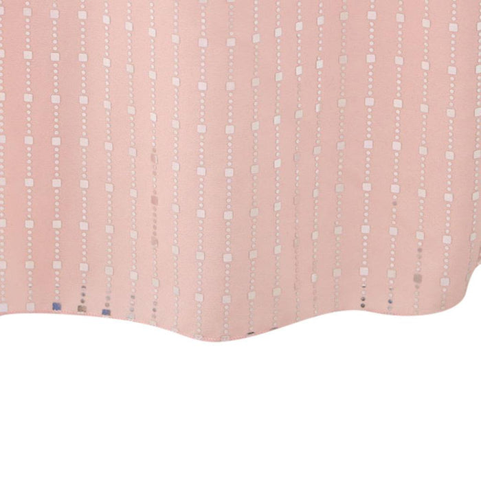 Blush Pink Lantern Sleeve Tie Waist Long Dress - BEYAZURA.COM