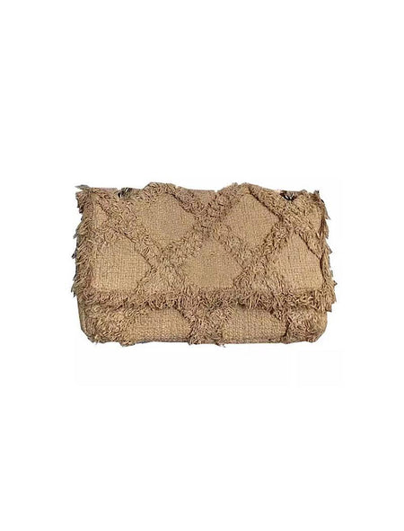 Canvas Envelope Flap Bag With Straps - BEYAZURA.COM