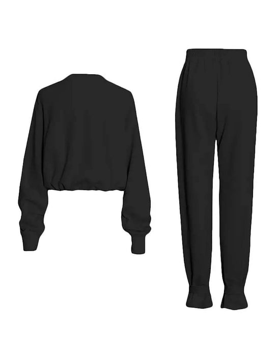 Casual Top Knit Pants Set - BEYAZURA.COM