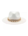 Chain Straw Summer Hat - BEYAZURA.COM