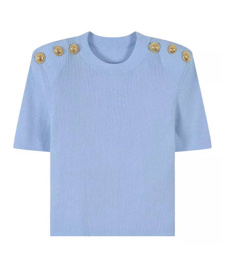 Copy of Two Piece Knit Sweater Pants Set In Blue - BEYAZURA.COM