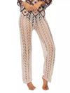Crochet High Waist Beach Pants - BEYAZURA.COM