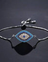 Evil Eye Adjustable Chain Bracelet - BEYAZURA.COM