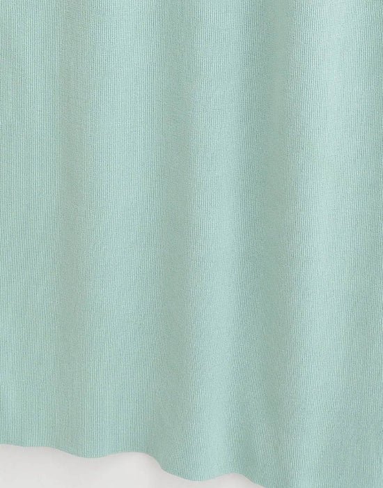 Fitted Plain Knit Midi Dress - BEYAZURA.COM