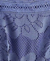 Flared Sleeve Crochet Knitted Long Dress In Purple - BEYAZURA.COM