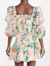 Floral Print Ruffle Skirt Set - BEYAZURA.COM