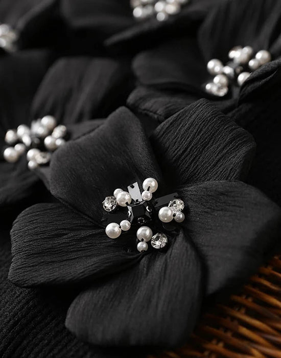Flower Beaded Knit Tank Top - BEYAZURA.COM