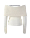 Fuzzy Thin Sweater Knit Top - BEYAZURA.COM