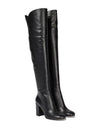 Genuine Leather Knee High Boots - BEYAZURA.COM