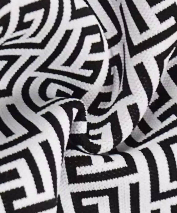 Geometric Pattern Knit Legging Set - BEYAZURA.COM