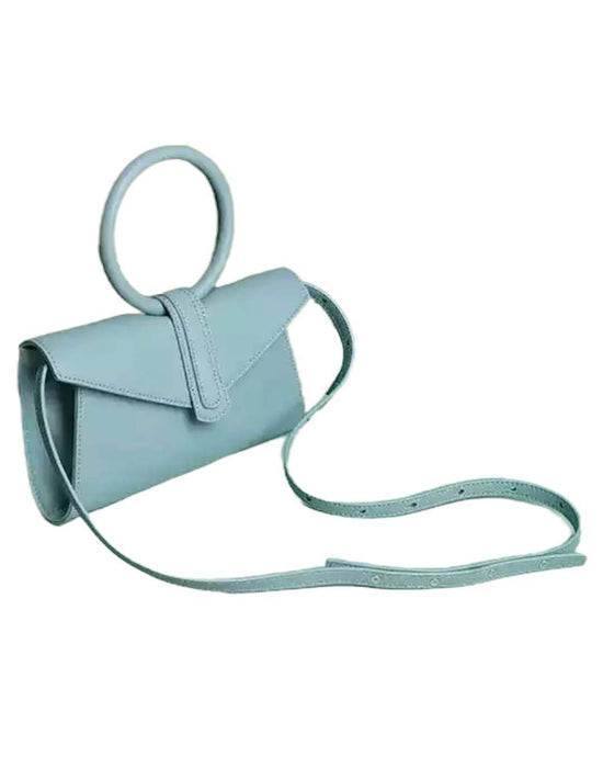 Geometrical Genuine Leather Handbag - BEYAZURA.COM