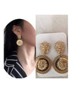 Golden Lion Dangling Earrings - BEYAZURA.COM