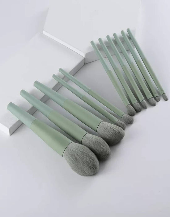 Green Makeup Brush Set - BEYAZURA.COM