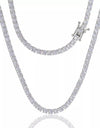 Iced Out Diamond Tennis Necklace - BEYAZURA.COM