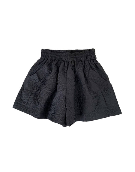 Jacquard Wide Leg Mini Shorts - BEYAZURA.COM
