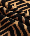 Knitted Pattern Midi Halter Dress - BEYAZURA.COM