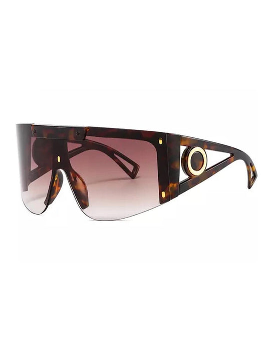 Ladies Oversized Square Frame Sunglasses - BEYAZURA.COM