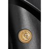 Lambskin Leather Gold Trimmed Blazer Jacket - BEYAZURA.COM